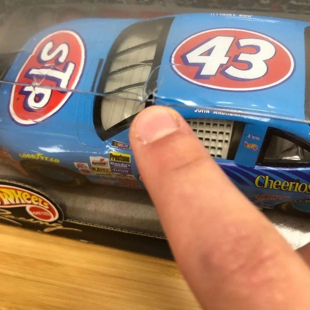 Hot Wheels Racing Diecast 1:24 Adults Blue NASCAR STP 43 44 Pontiac 2 Pack
